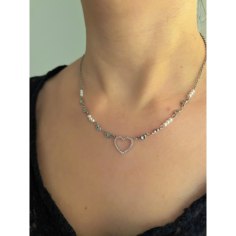 Ara necklace silver