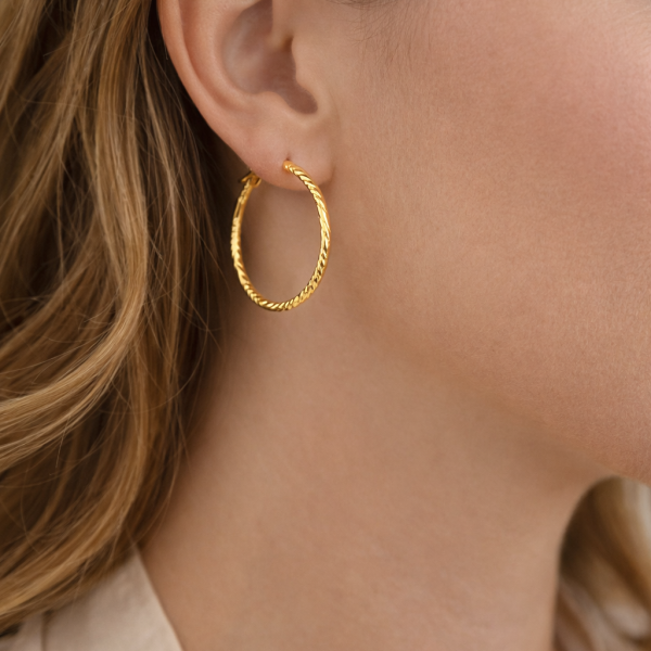 Nia earrings gold plated