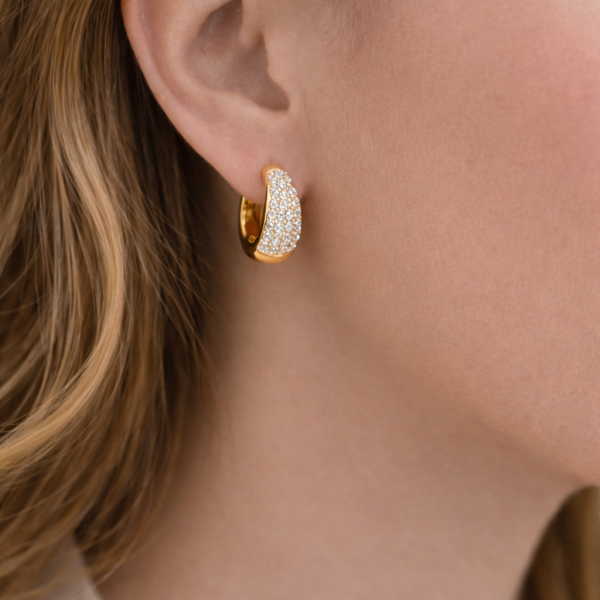 Alua earrings gold plated