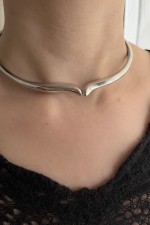 Coral necklace silver