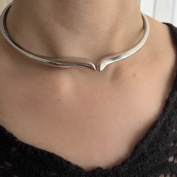 Coral necklace silver