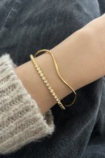 Elin bracelet gold plated