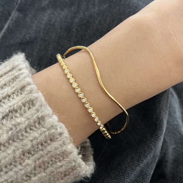 Elin bracelet gold plated