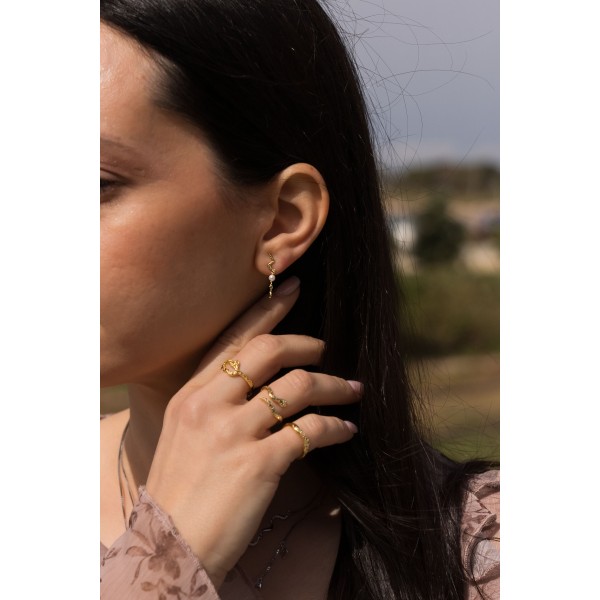 Naya Earrings gold-plated