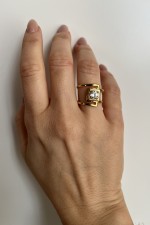 Iona ring gold-plated