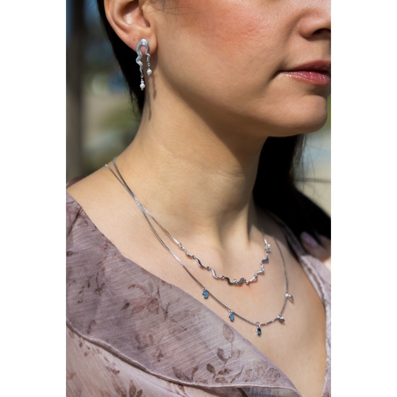 Aya earrings -Silver Aya earrings -Silver