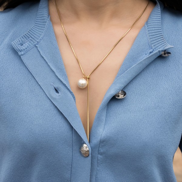 Azariah Necklace gold-plated