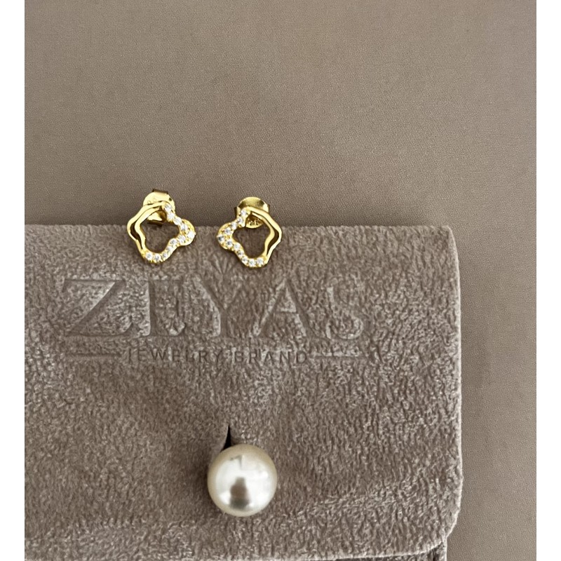 Aroa Earrings gold-plated