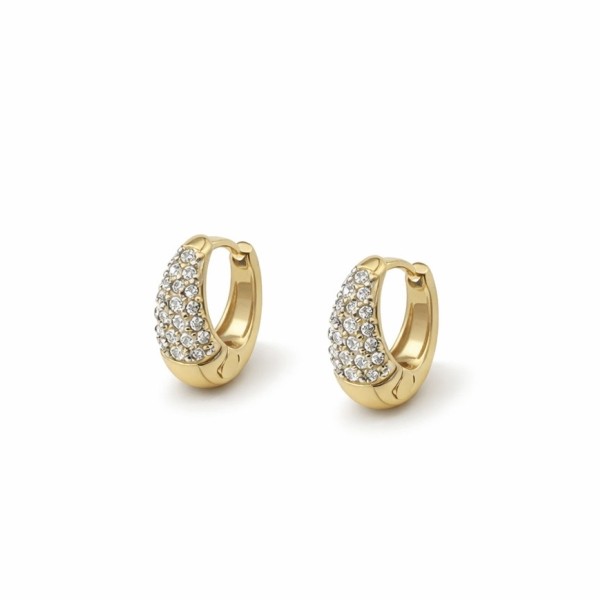 Alua earrings gold plated