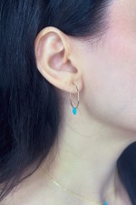 Blue drop hoops