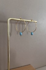 Blue drop Hoops
