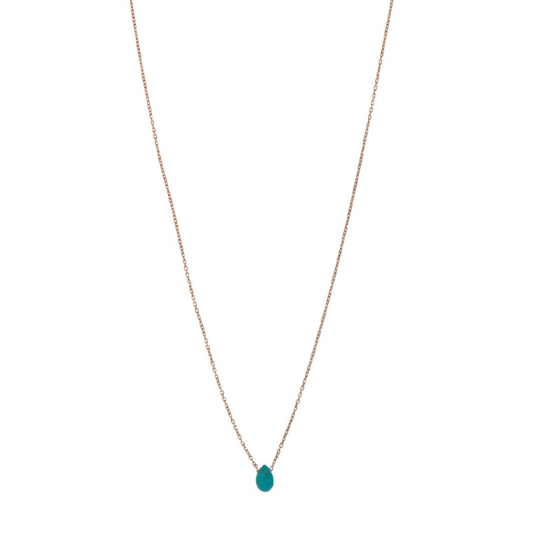 Blue drop necklace