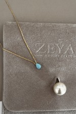 Blue drop Necklace