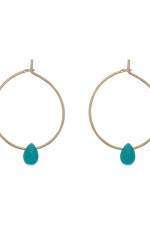 Blue drop hoops