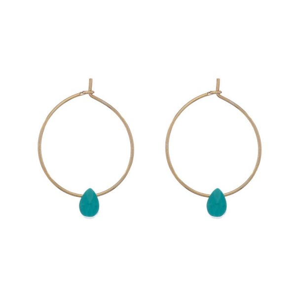 Blue drop Hoops