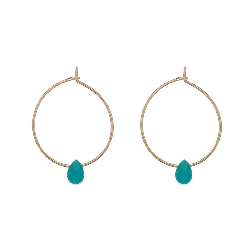 Blue drop hoops