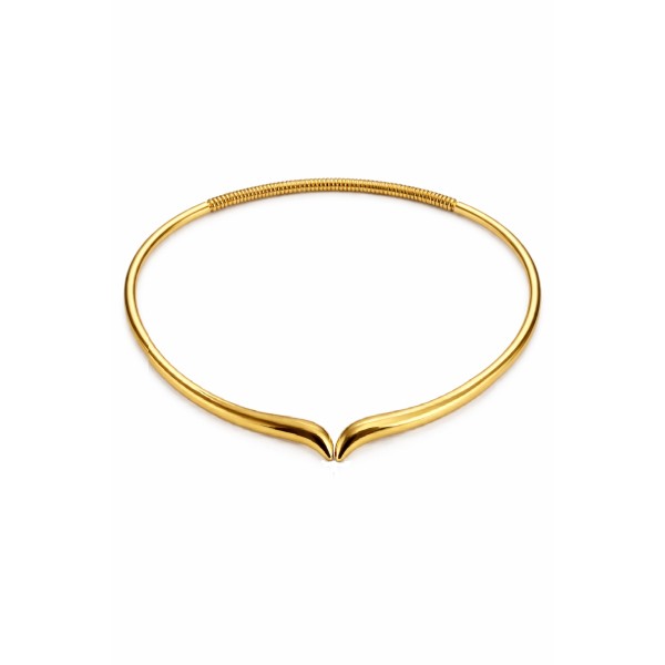 Coral necklace gold plated