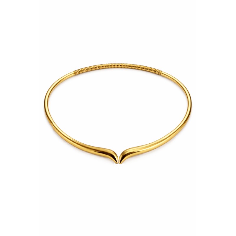 Coral necklace gold plated