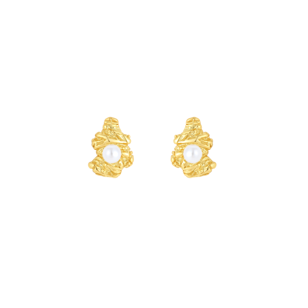 Iris Earrings gold-plated