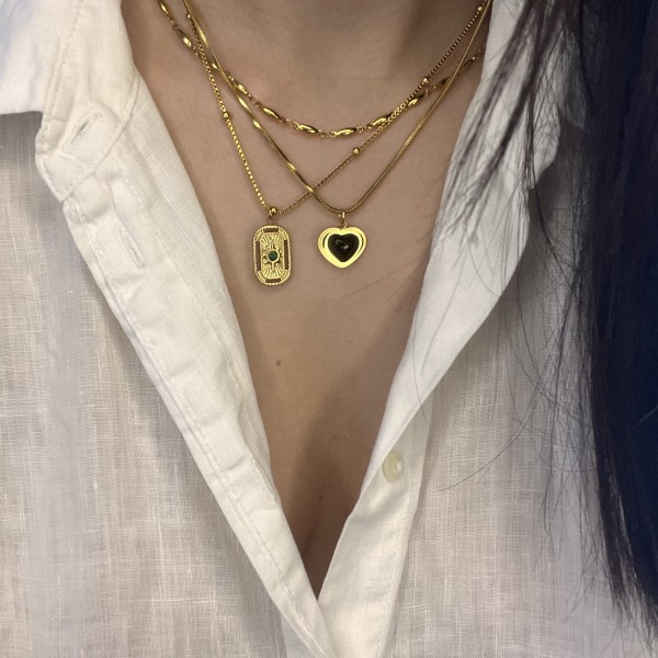 Liya Νecklace gold-plated