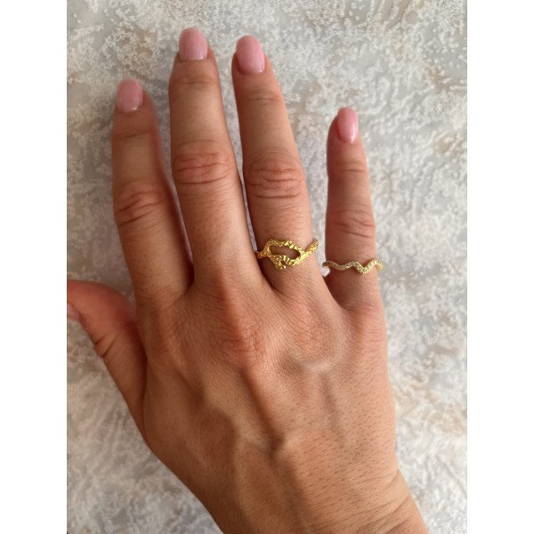 Leya Ring Gold Plated