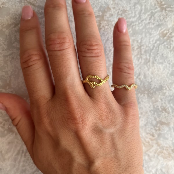 Leya Ring Gold Plated