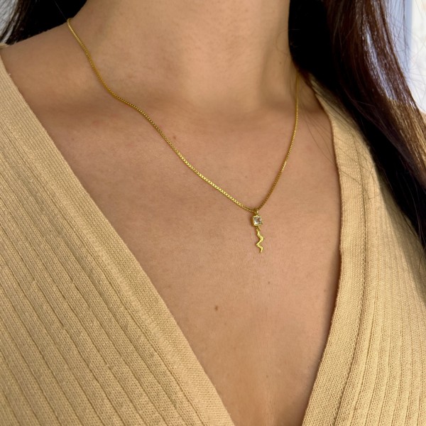 Izel Necklace gold-plated