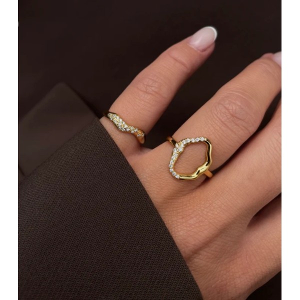 Mira Ring gold-plated