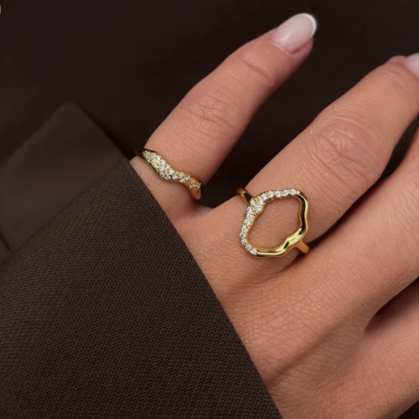 Mira Ring gold-plated