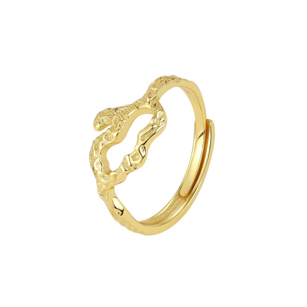 Aira Ring gold-plated