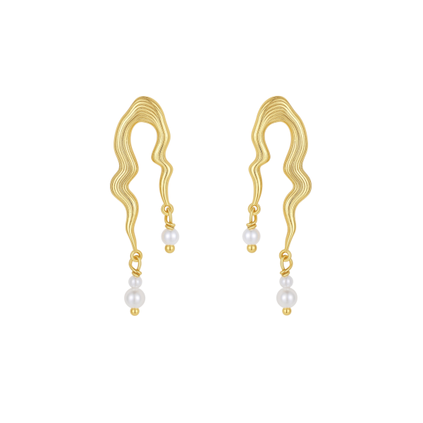 Aya Earrings gold-plated