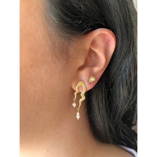 Aya Earrings gold-plated
