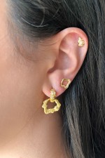 Aroa Earrings gold-plated