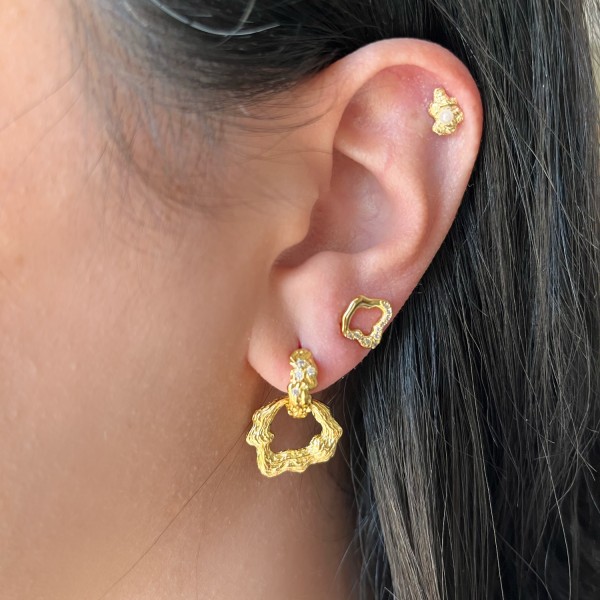 Aroa Earrings gold-plated