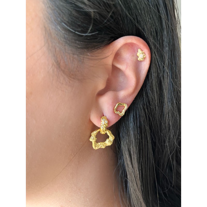 Aroa Earrings gold-plated